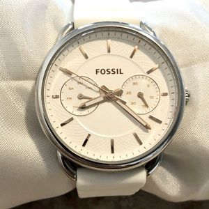 Fossil Tailor Dial Ladies Silicone Watch